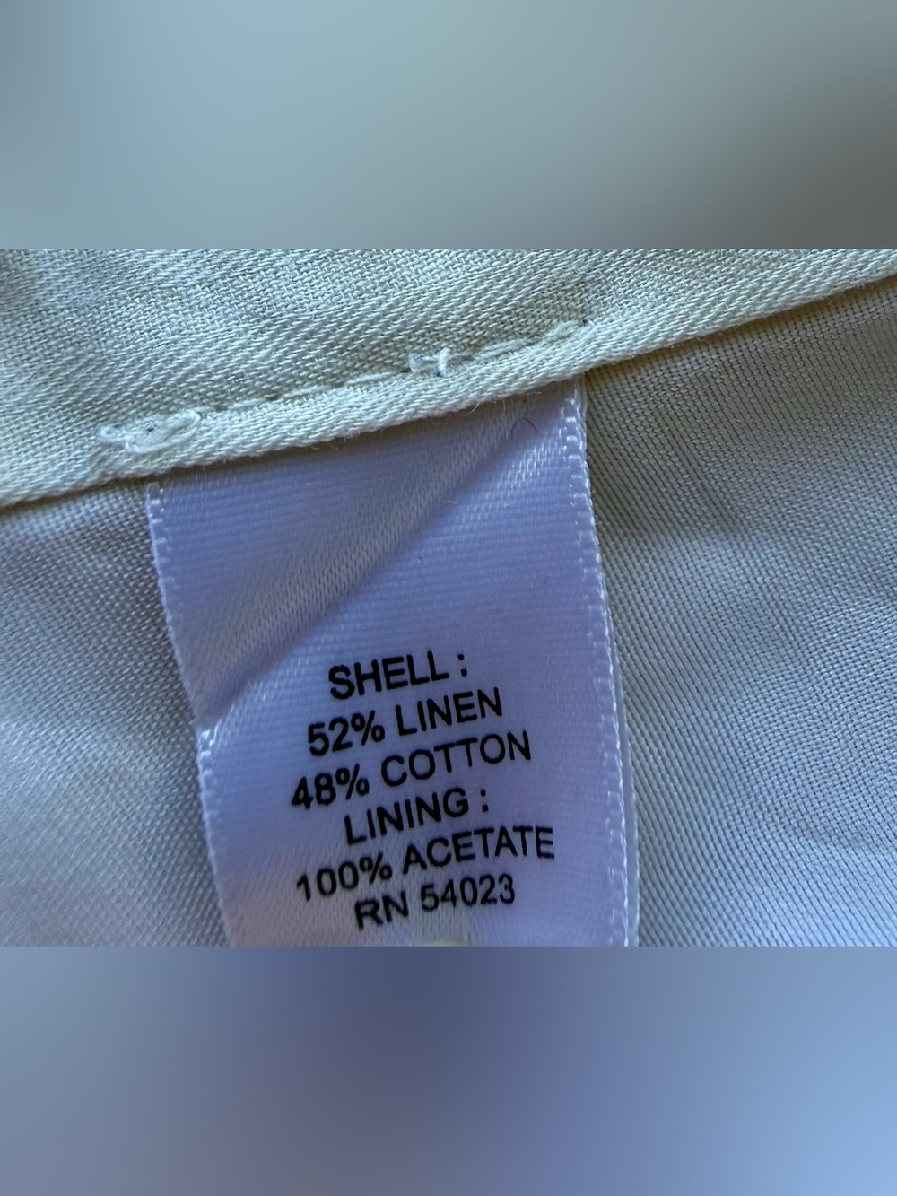 Banana Republic * Linen Martin Fit White Pants Trouser * Size 12 - Picture 12 of 16